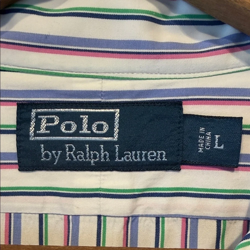 Polo by Ralph Lauren Men's Pastel Striped Shirt